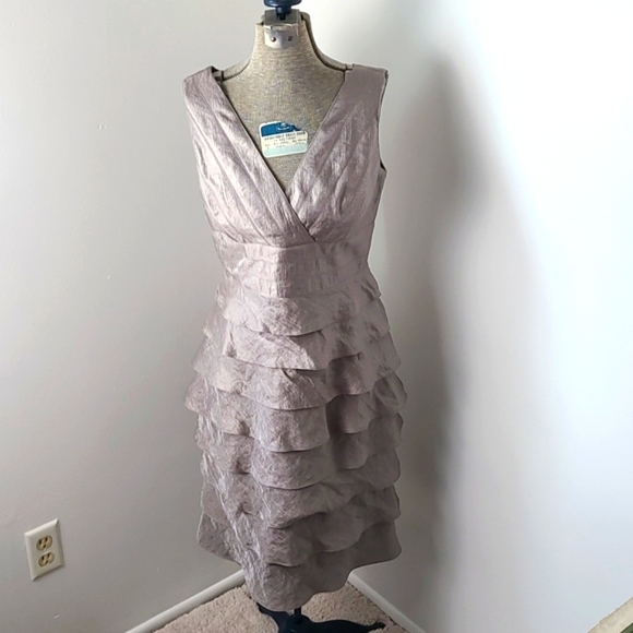 Adrianna Papell Occasions Mother of the Bride Dress and Bolero - Picture 8 of 11